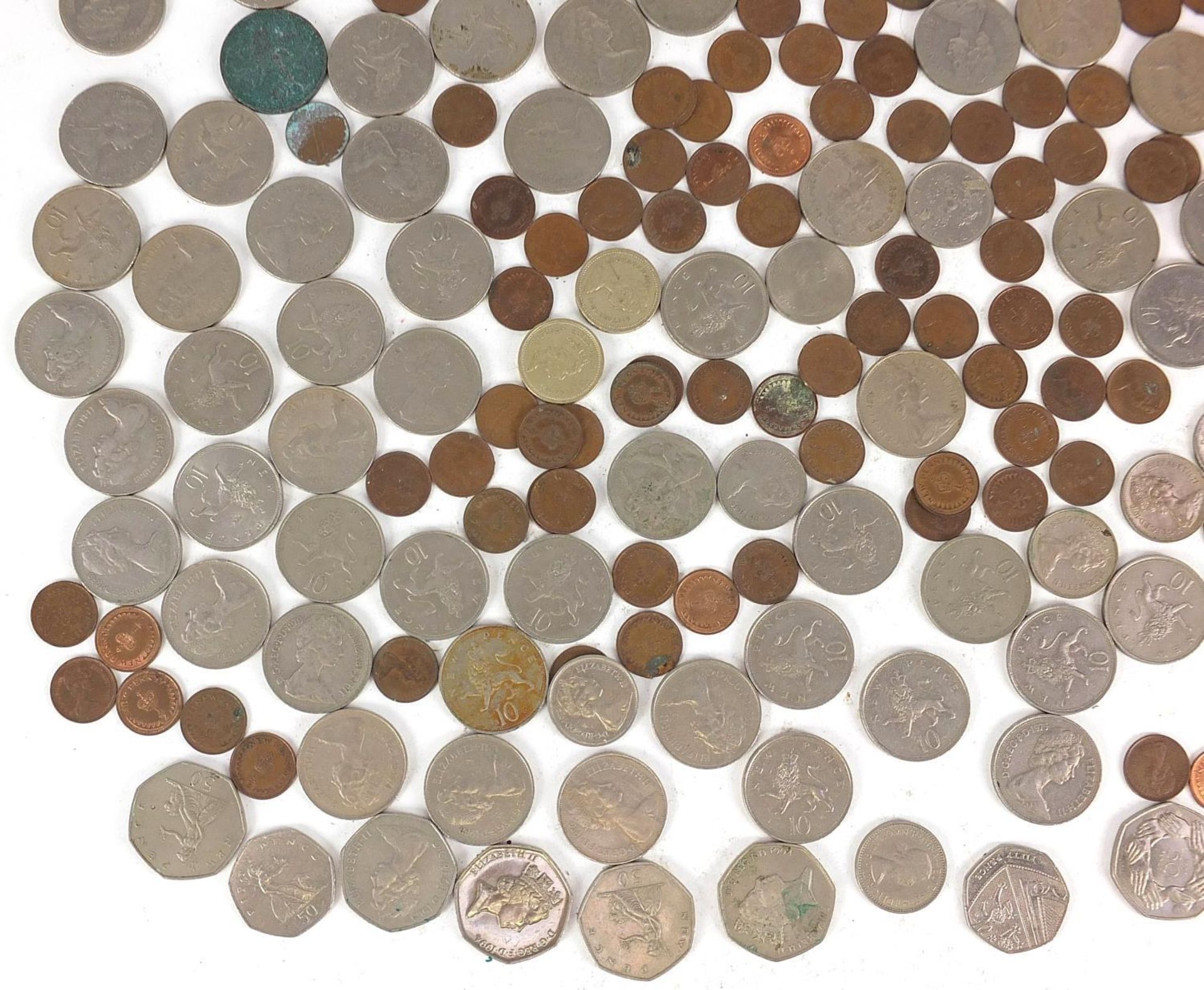 Pre decimal and later British coinage including pound coins and fifty pence pieces : - Bild 4 aus 5