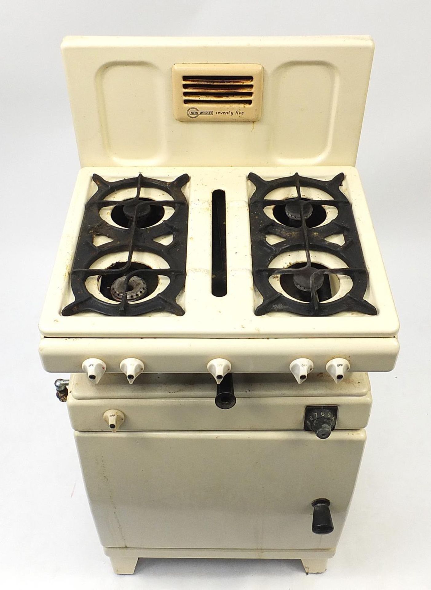 1950's style New World 75 enamel gas cooker, 118cm H x 56cm W x 50cm D : - Image 2 of 6