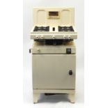 1950's style New World 75 enamel gas cooker, 118cm H x 56cm W x 50cm D :