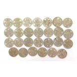 Collection of British pre decimal half crowns :