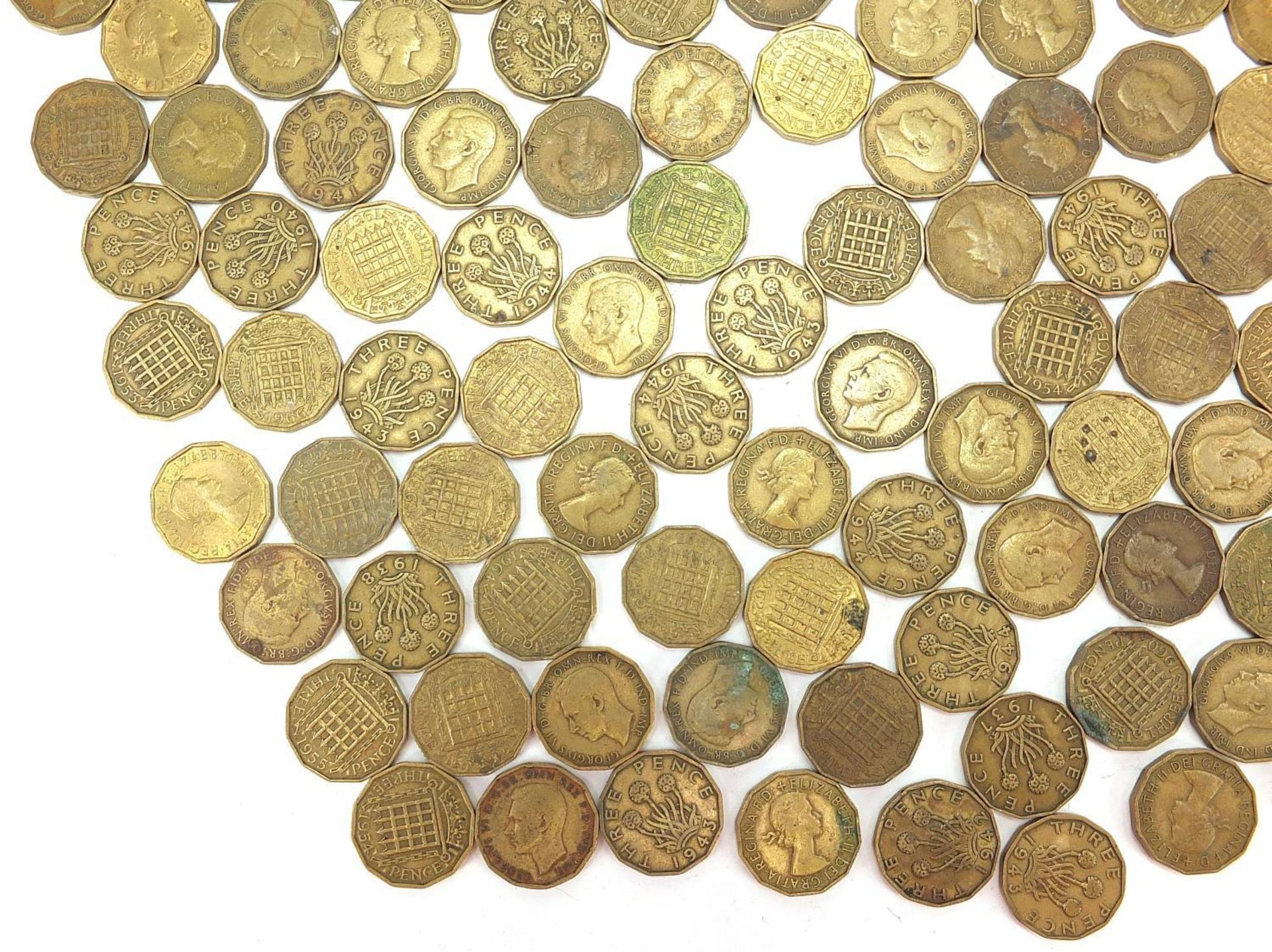 Collection of British pre decimal threepences : - Bild 4 aus 5