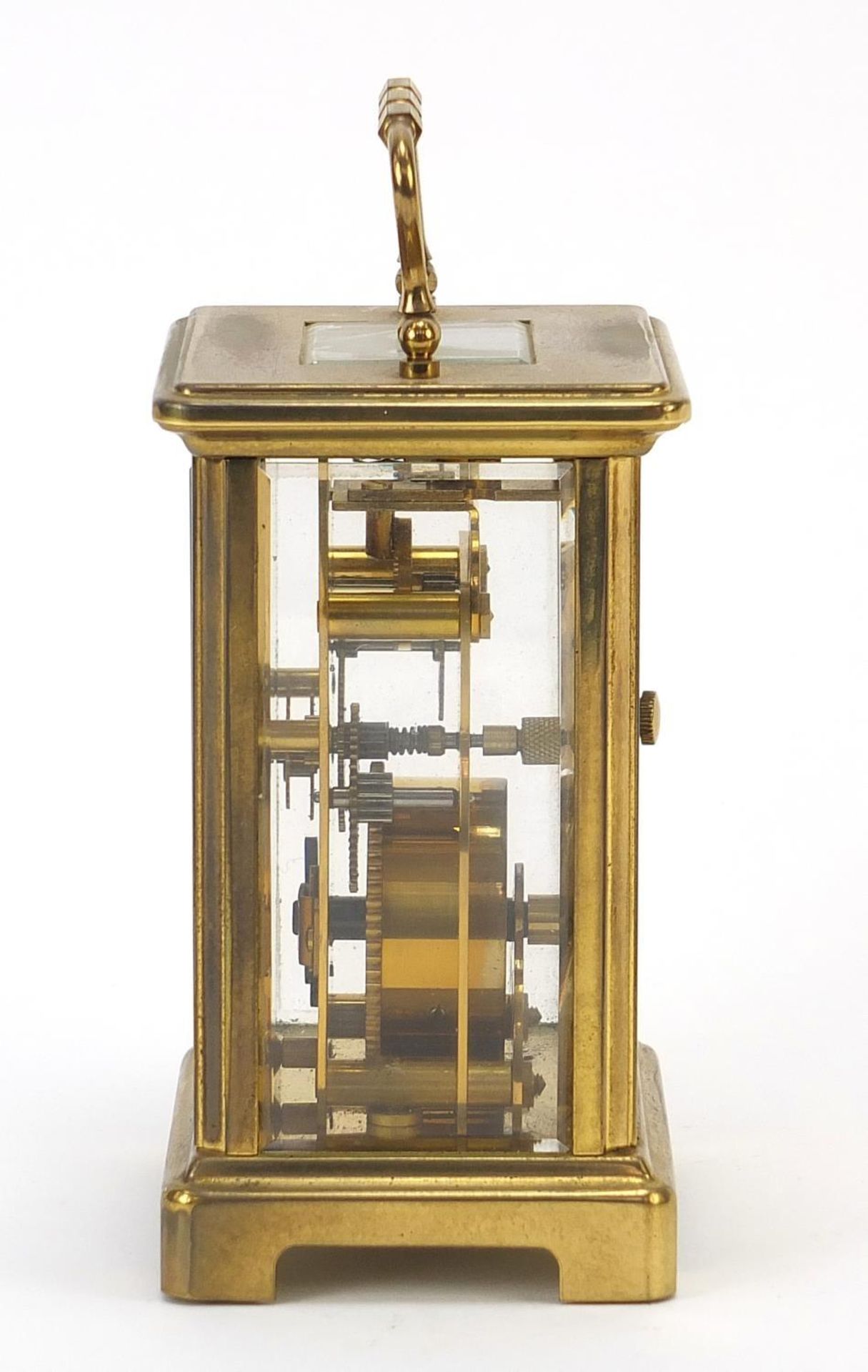 Bayard eight day brass cased carriage clock, 11.5cm high : - Bild 3 aus 8