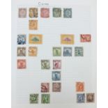 19th century and later world stamps arranged in an album including China, Denmark, Egypt and
