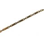 Altinbas, 14ct gold two tone bracelet, 17cm in length, 6.0g :