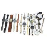 Vintage and later wristwatches including Services, Rotary, Sandoz and Swatch :