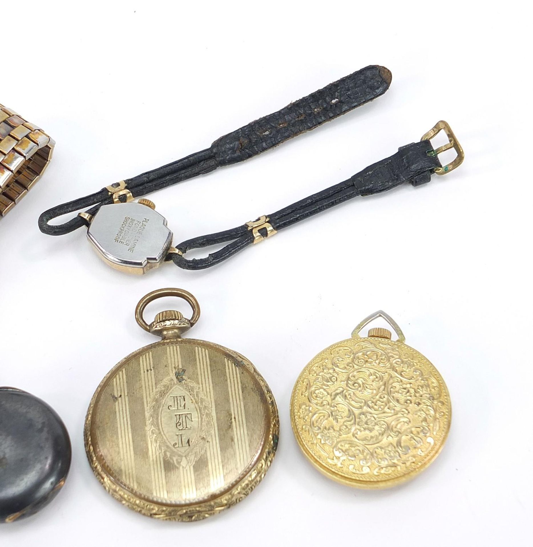 Vintage and later watches including Tissot Seastar, Waltham, Junghans and a gun metal pocket watch : - Image 6 of 7