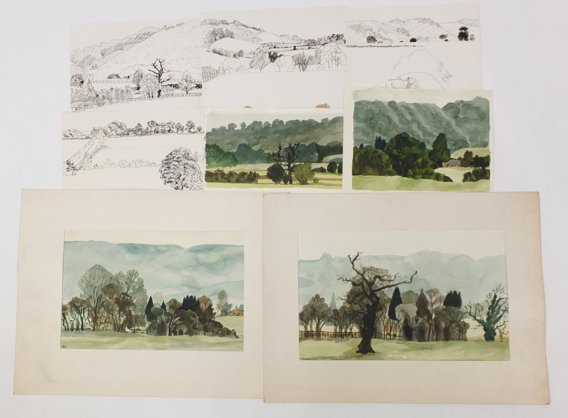 John Sewell - Jackanory, Collection of original watercolour illustrations, the largest approximately - Image 3 of 17