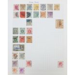 19th century and later world stamps arranged in an album including Hong Kong, India, Italy and Korea
