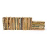 Collection of vintage King Penguin hardback books including Woodland Birds and British Military