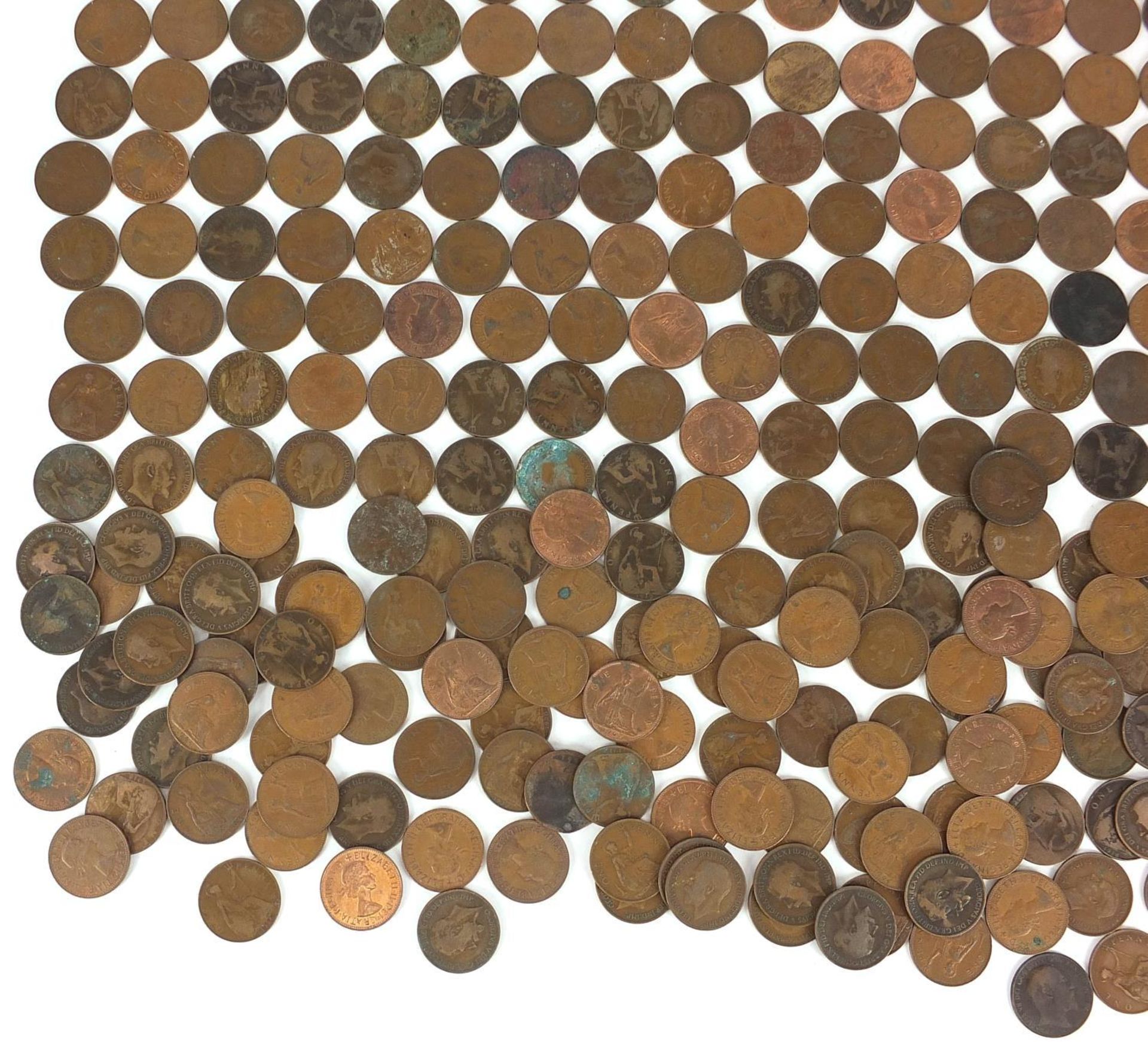 Large collection of British pennies : - Bild 4 aus 5