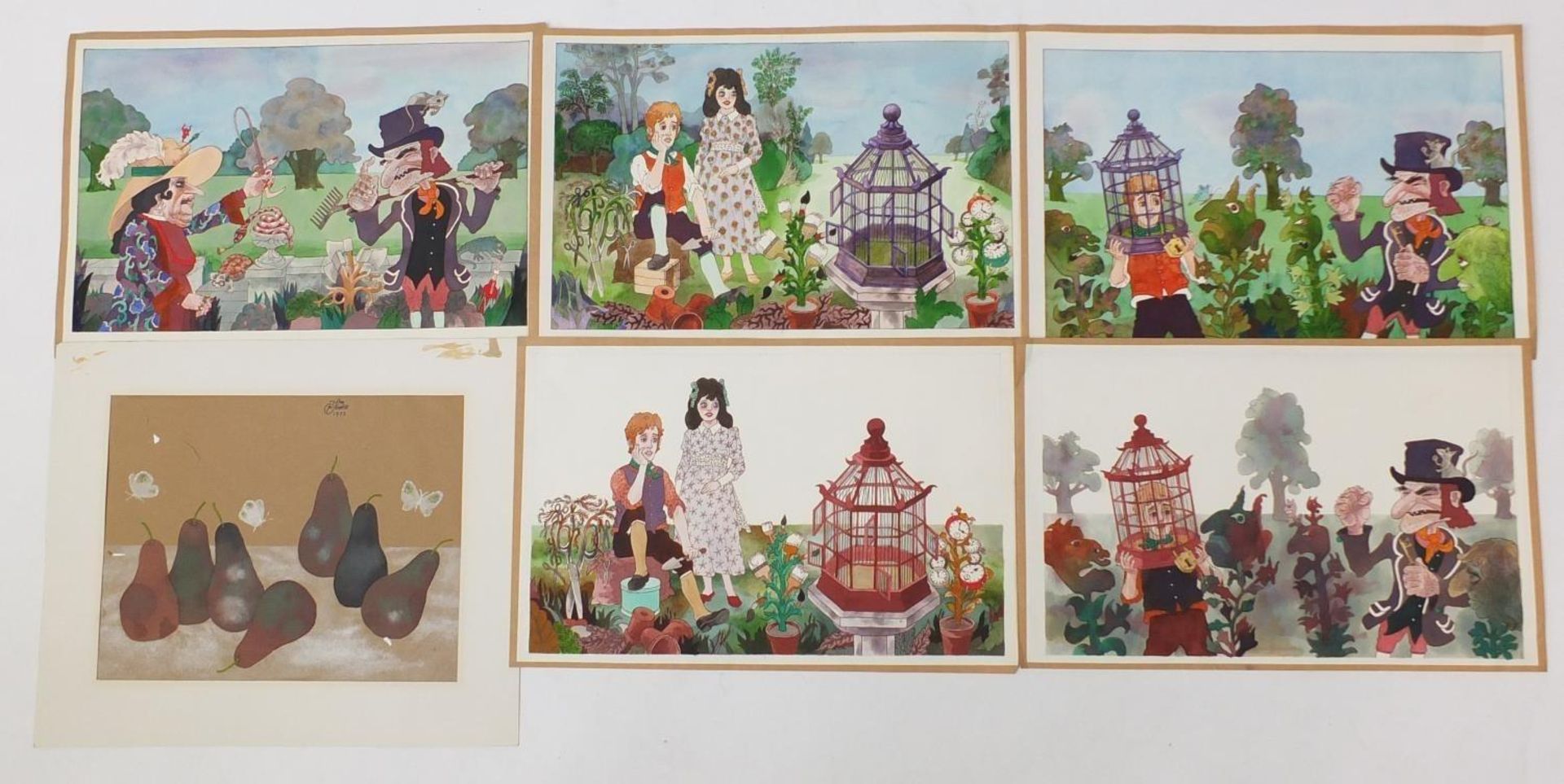 John Sewell - Jackanory, Collection of original watercolour illustrations, the largest approximately - Image 9 of 17