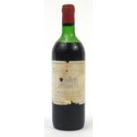 Bottle of 1970 Château Charmant Margaux red wine :