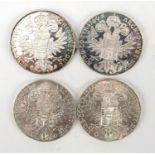 Four silver Maria Theresa Thalers :