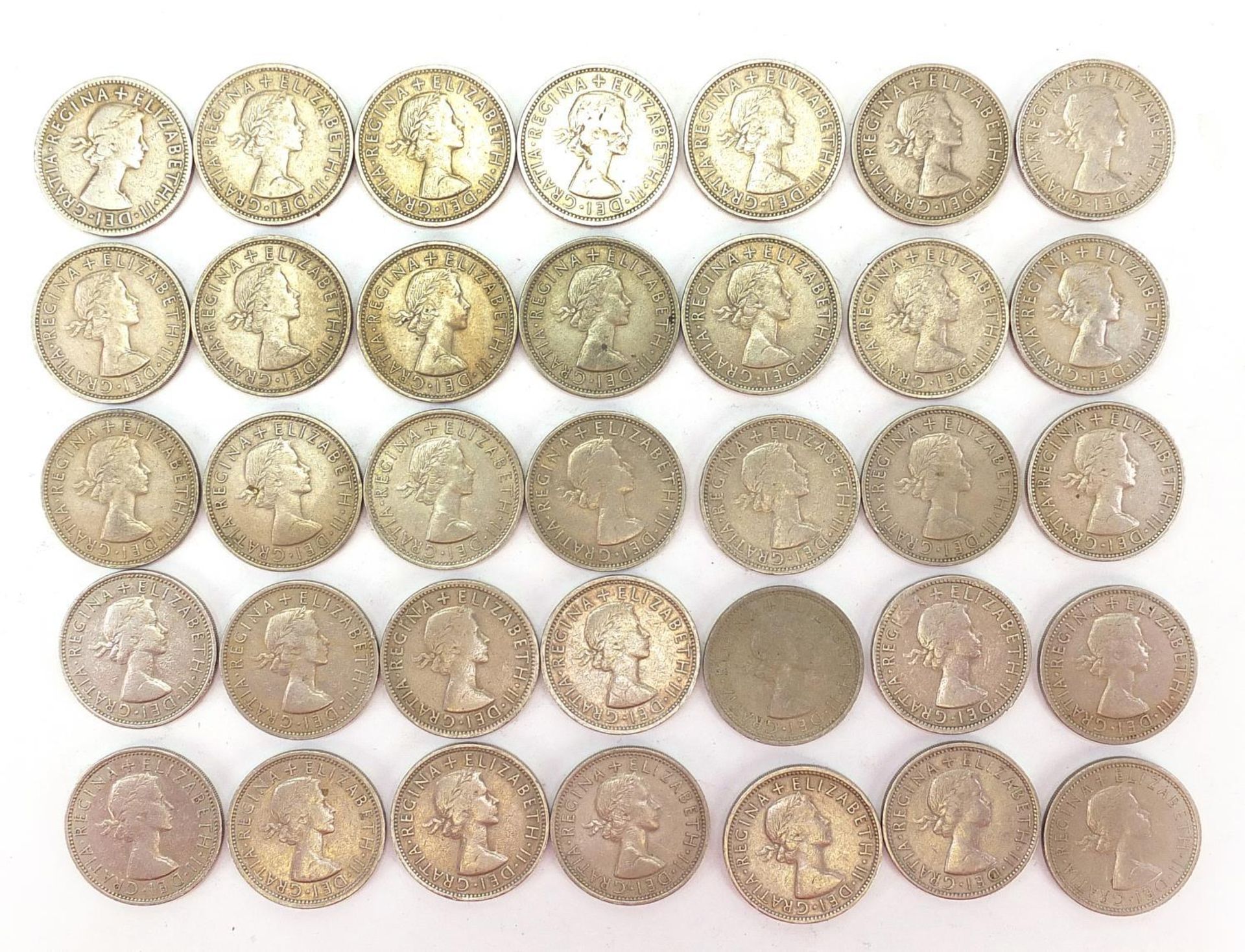 Collection of British pre decimal two shillings : - Bild 4 aus 6