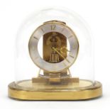 Kundo electronic mantle clock with glass dome, 23.5cm high :