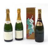 Three bottles of Champagne comprising two Justerini & Brooks Sarcey and Heidsieck & Co with box :