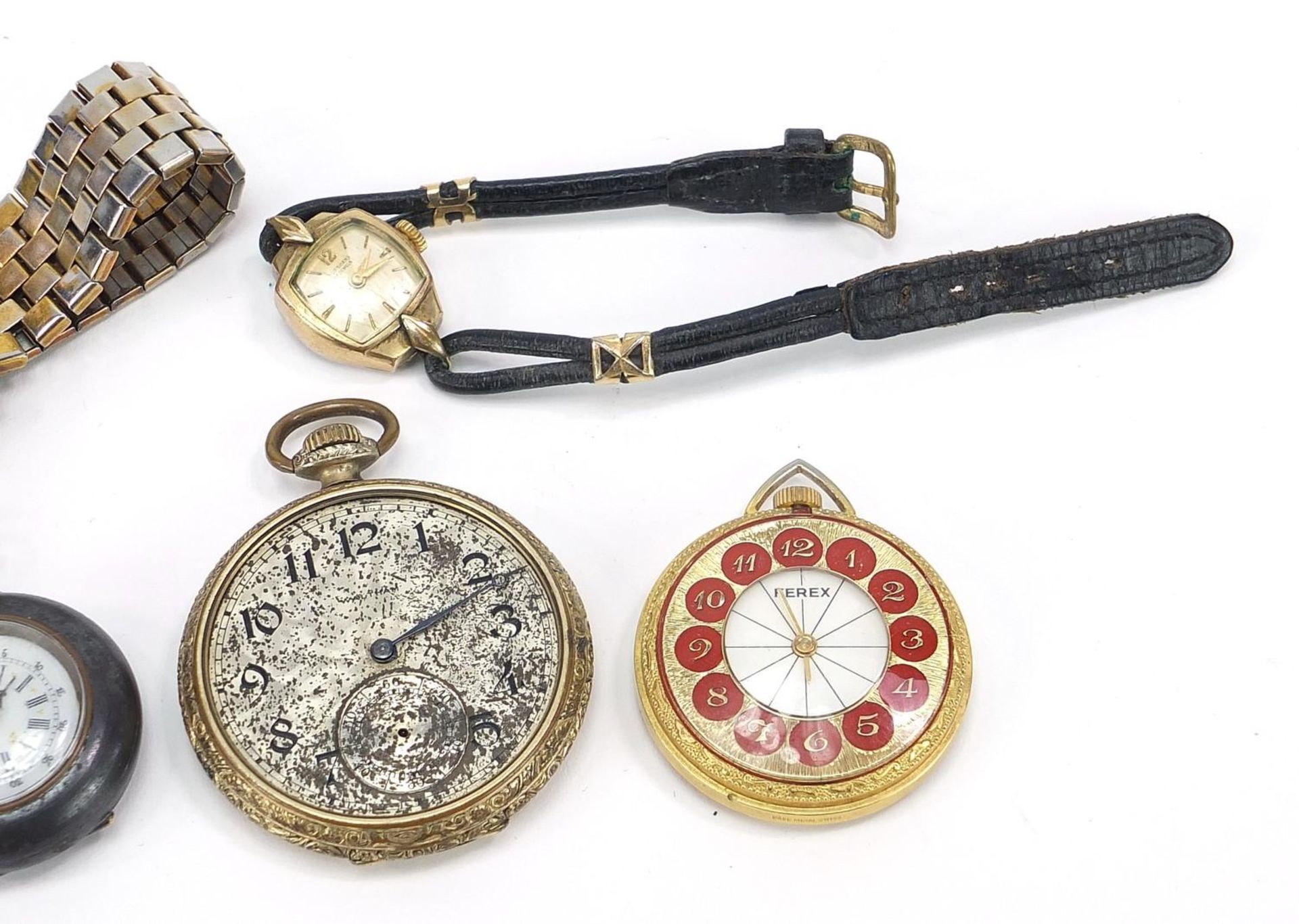 Vintage and later watches including Tissot Seastar, Waltham, Junghans and a gun metal pocket watch : - Image 3 of 7