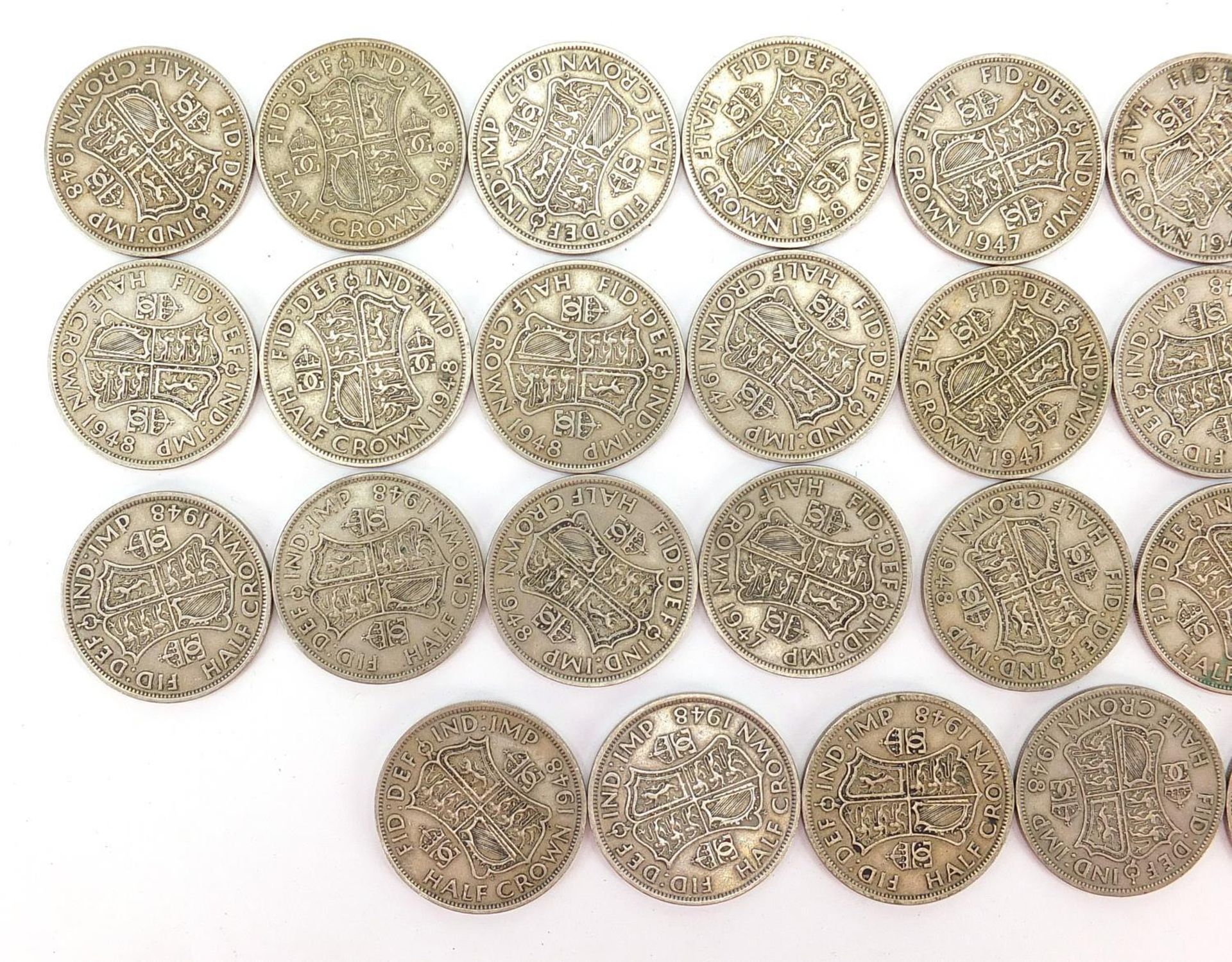 Collection of British pre decimal half crowns : - Bild 2 aus 6