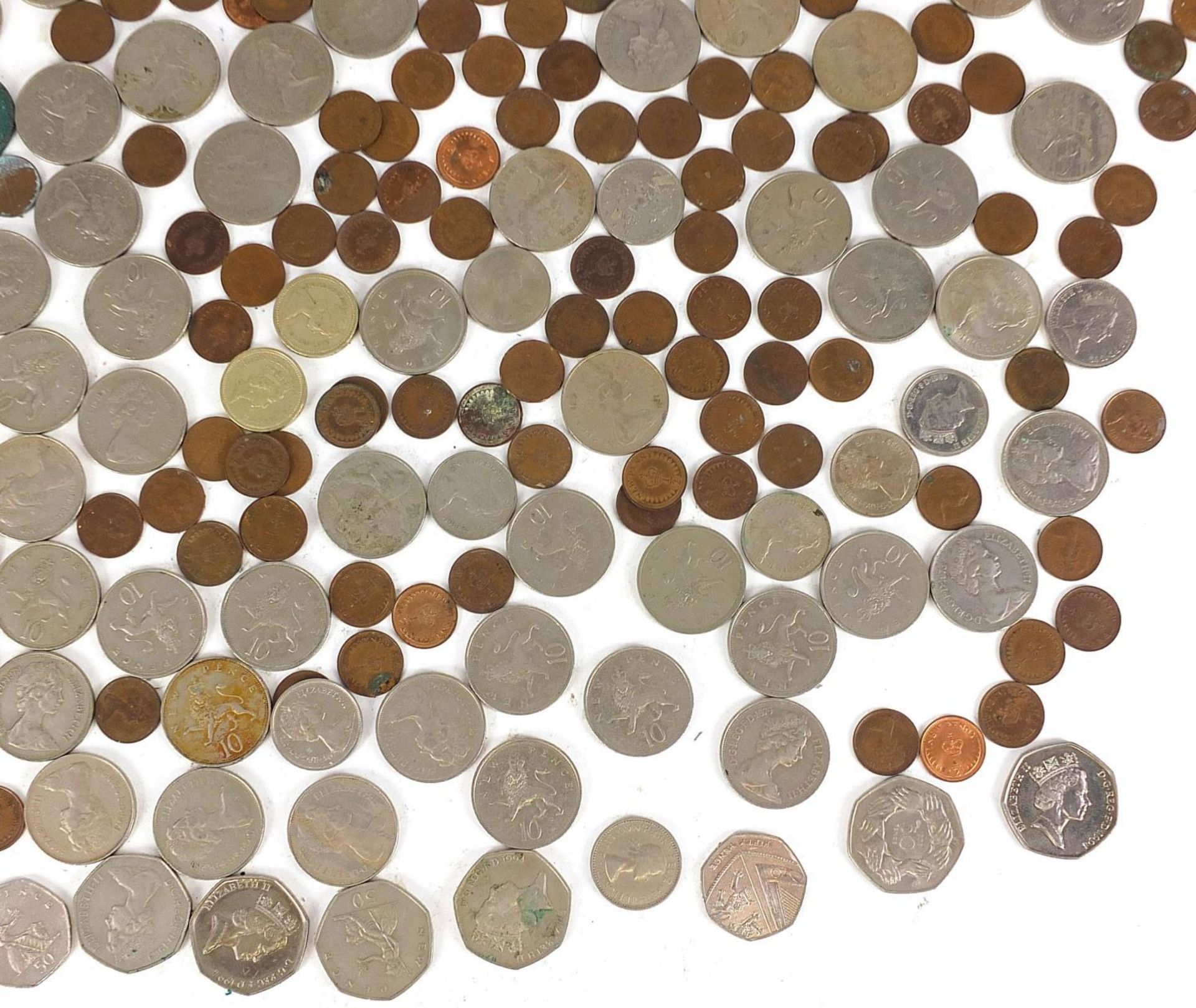 Pre decimal and later British coinage including pound coins and fifty pence pieces : - Bild 5 aus 5