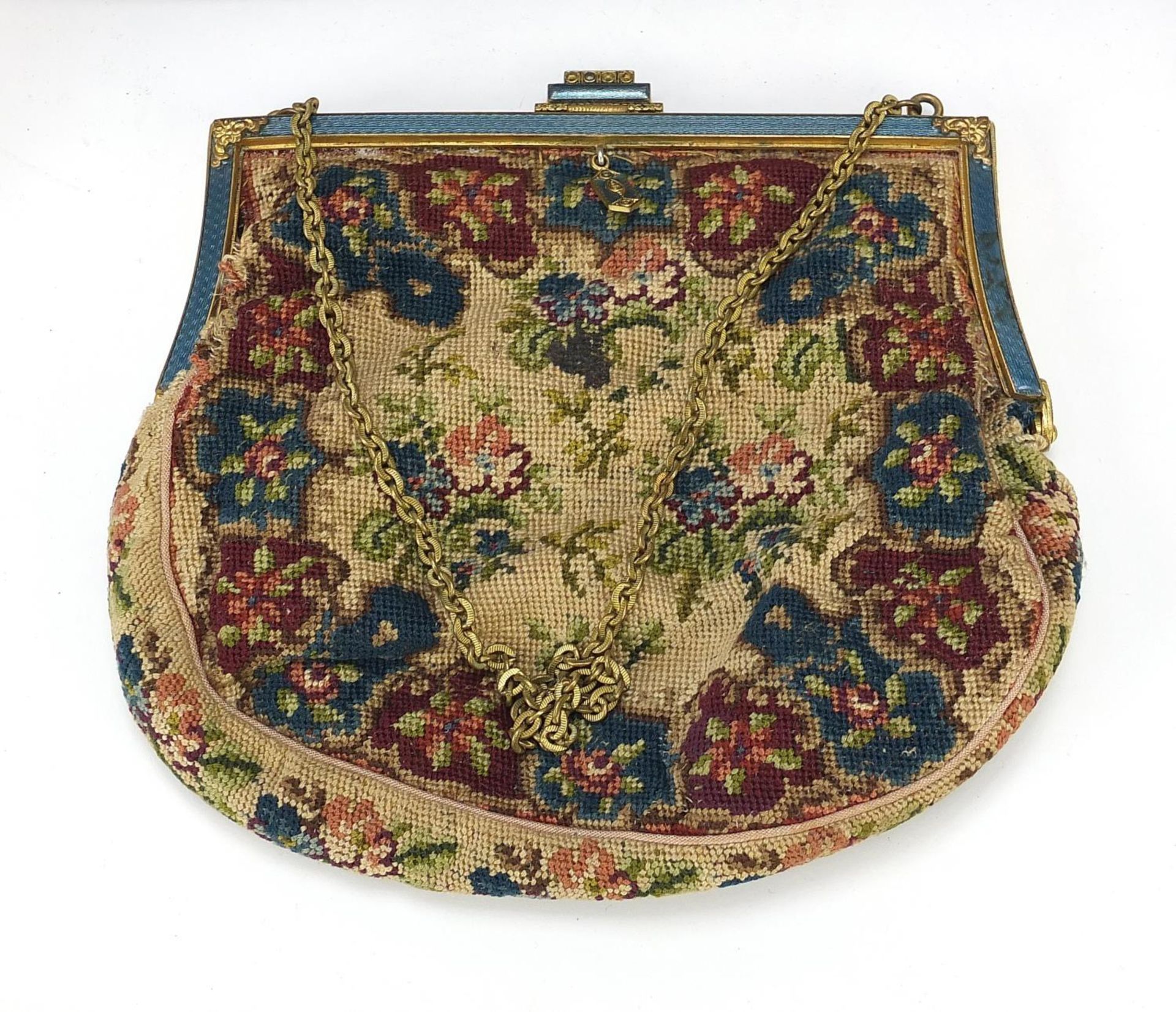 Four vintage and later ladies bags including Burberrys and beadwork, the largest approximately - Image 4 of 6