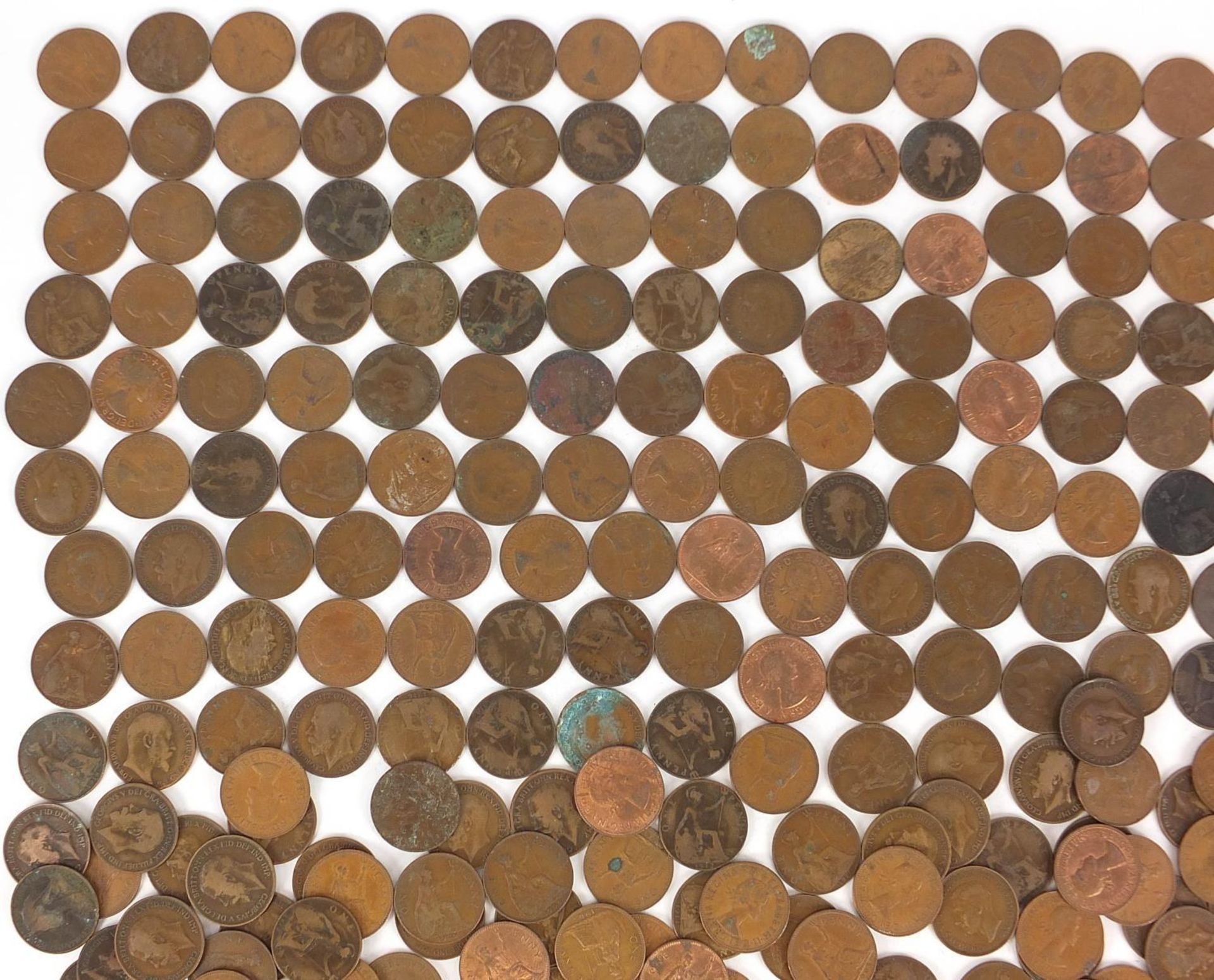Large collection of British pennies : - Bild 2 aus 5