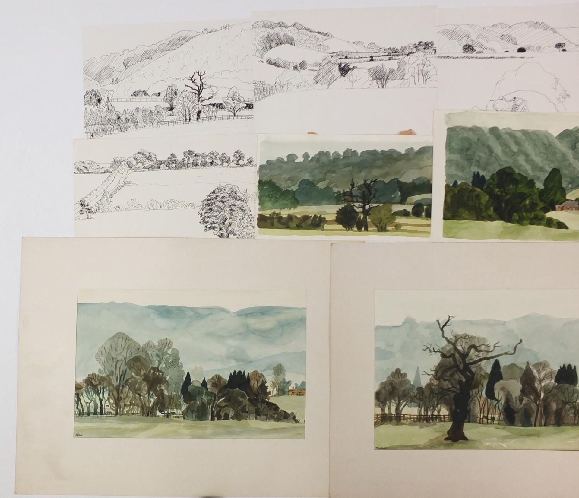 John Sewell - Jackanory, Collection of original watercolour illustrations, the largest approximately - Image 4 of 17