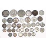 18th century and later British and world coinage and medallions, some silver including Victoria