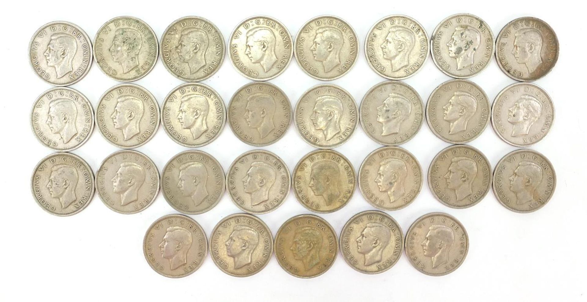 Collection of British pre decimal half crowns : - Bild 4 aus 6