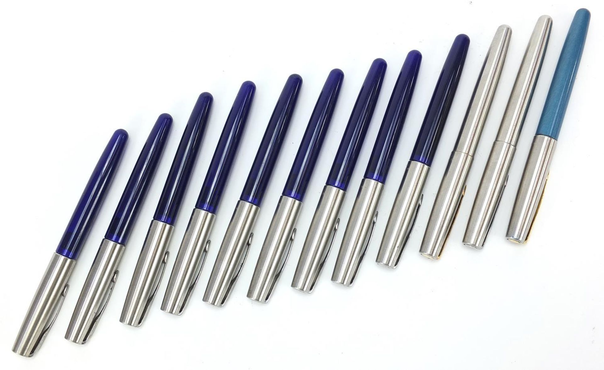 Twelve Parker Frontier fountain pens : - Image 4 of 5