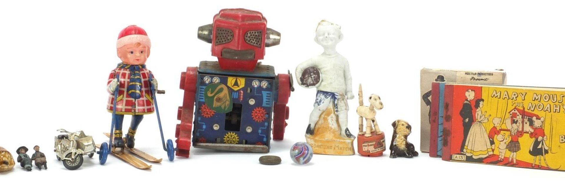 Sundry items including signed cricket ball and part tinplate robot, : - Image 3 of 6