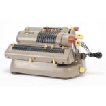 Vintage Walther mechanical calculator model WSR 460, serial number 173119, 28.5cm wide :