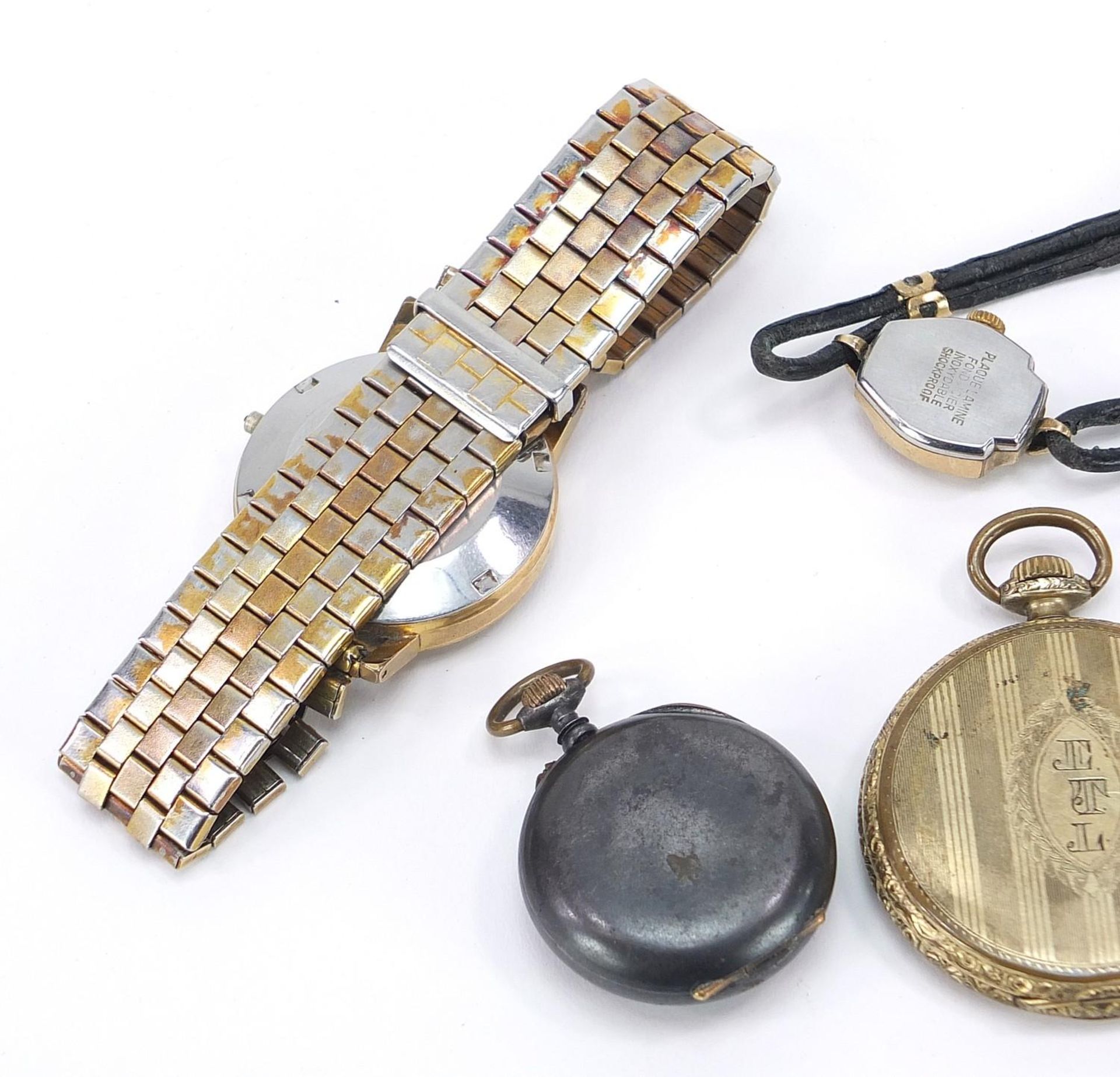 Vintage and later watches including Tissot Seastar, Waltham, Junghans and a gun metal pocket watch : - Image 5 of 7