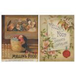 Two Mellin's Food advertising prints, each printed by F Walker & Co, London, framed and glazed,