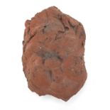 Indian clay head mask, 11cm high :