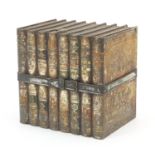Vintage Huntley & Palmers biscuit tin in the form of a stack of books, 16cm wide :