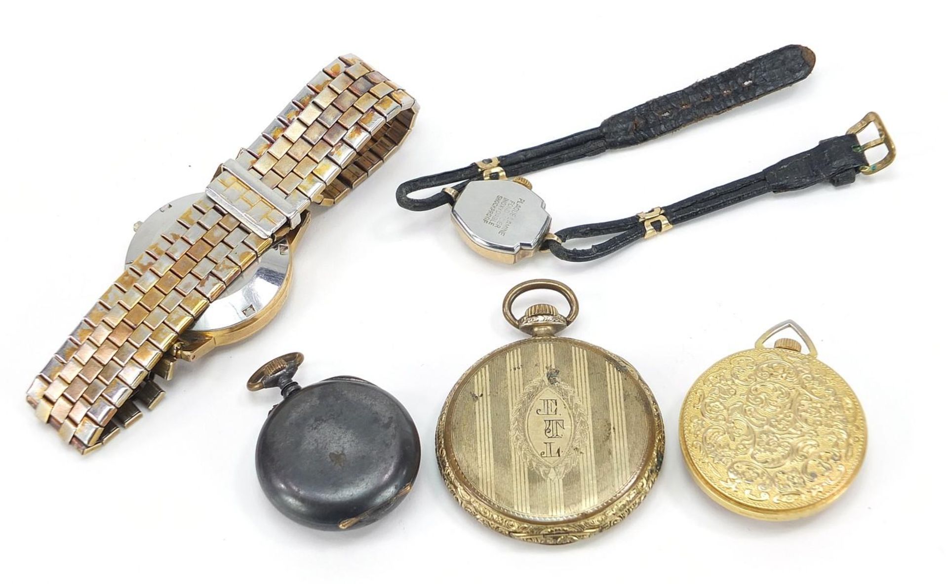 Vintage and later watches including Tissot Seastar, Waltham, Junghans and a gun metal pocket watch : - Image 4 of 7