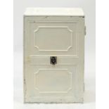 Painted cast iron safe, 61cm H x 41cm W x 34cm D :