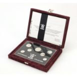 1997 United Kingdom Silver Anniversary Coin Collection with case and certificate number 14276 :