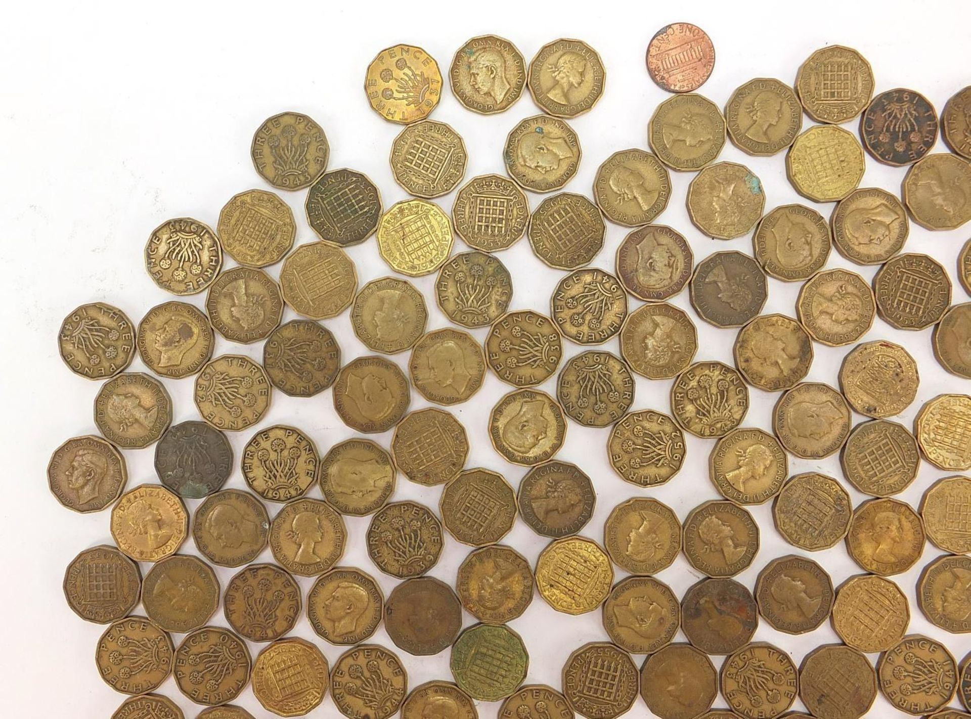Collection of British pre decimal threepences : - Bild 2 aus 5