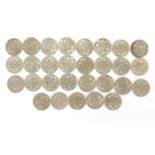 Collection of British pre decimal half crowns :