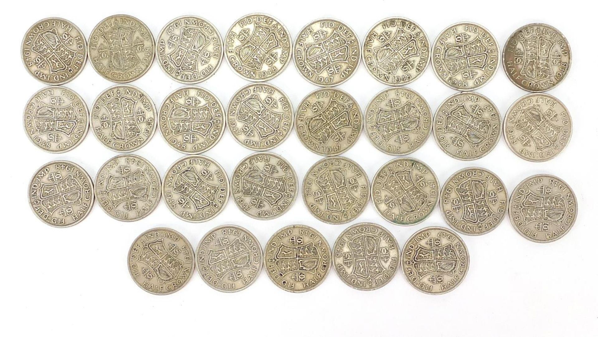 Collection of British pre decimal half crowns :