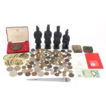 Sundry items including coinage and a Punch letter opener :For Further Condition Reports Please Visit