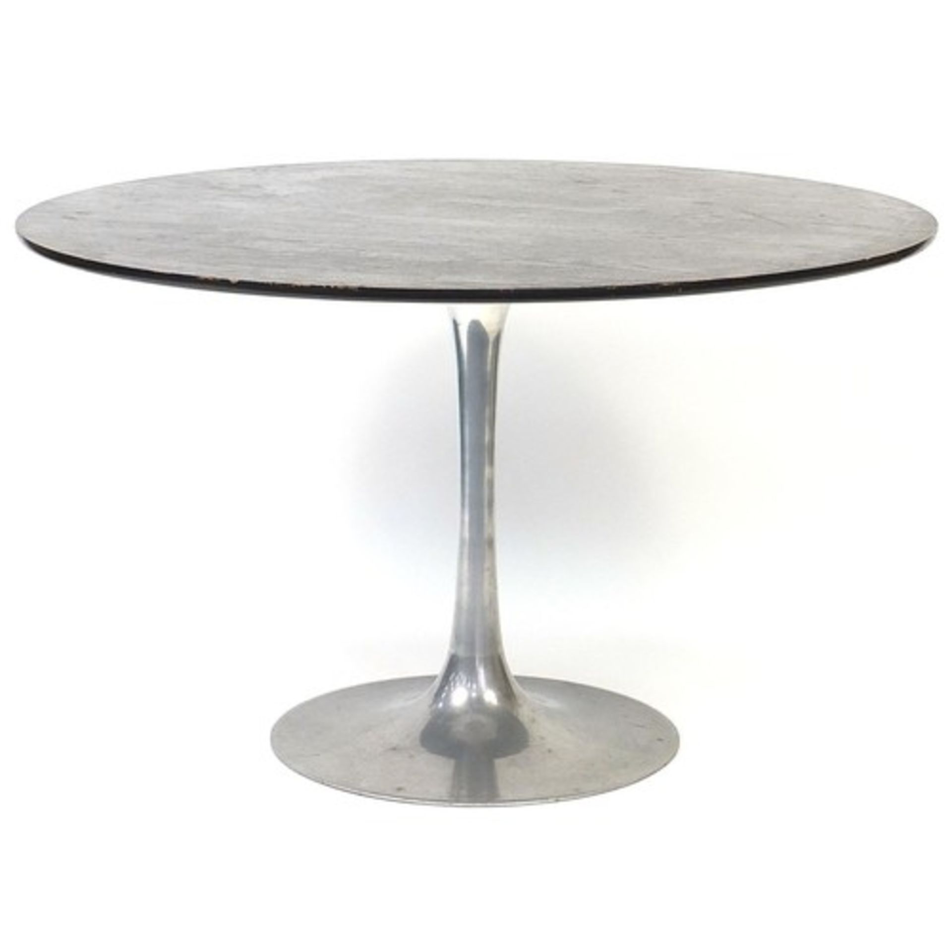 Early Arkana tulip table and five modern Eames design Eiffel Tower chairs, the table 73cm high x 12 - Image 2 of 12