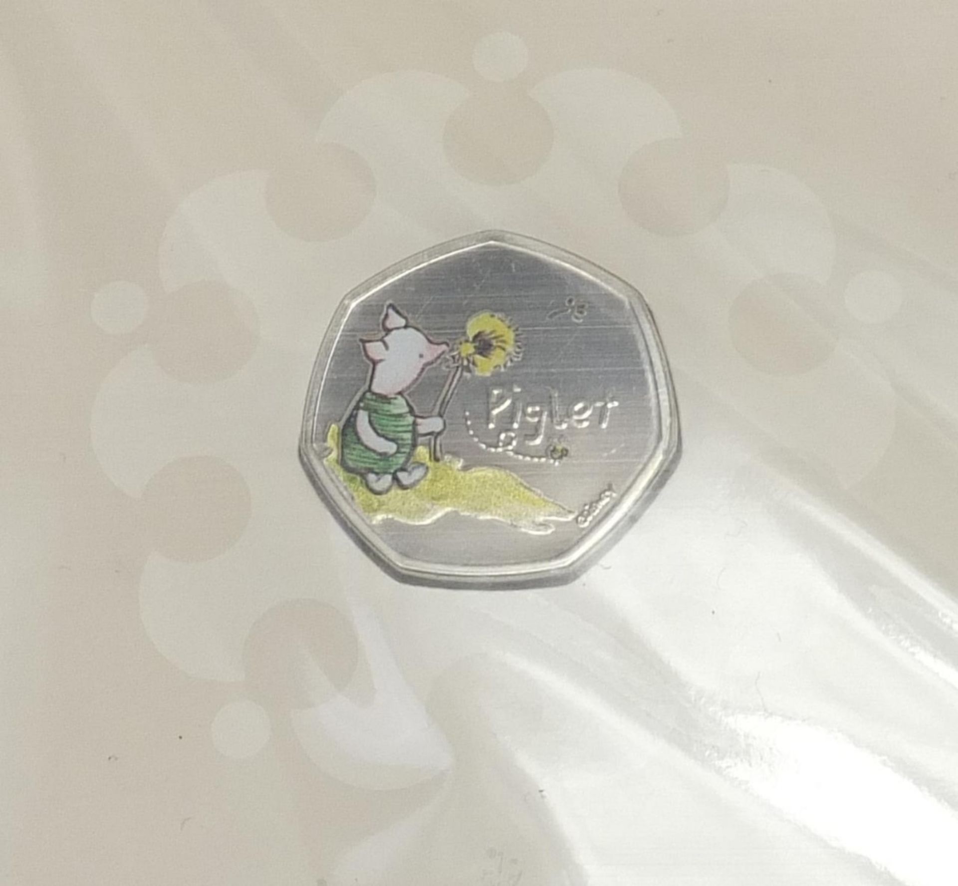 Three Royal Mint Classic Pooh coloured fifty pence pieces :For Further Condition Reports Please - Image 3 of 6
