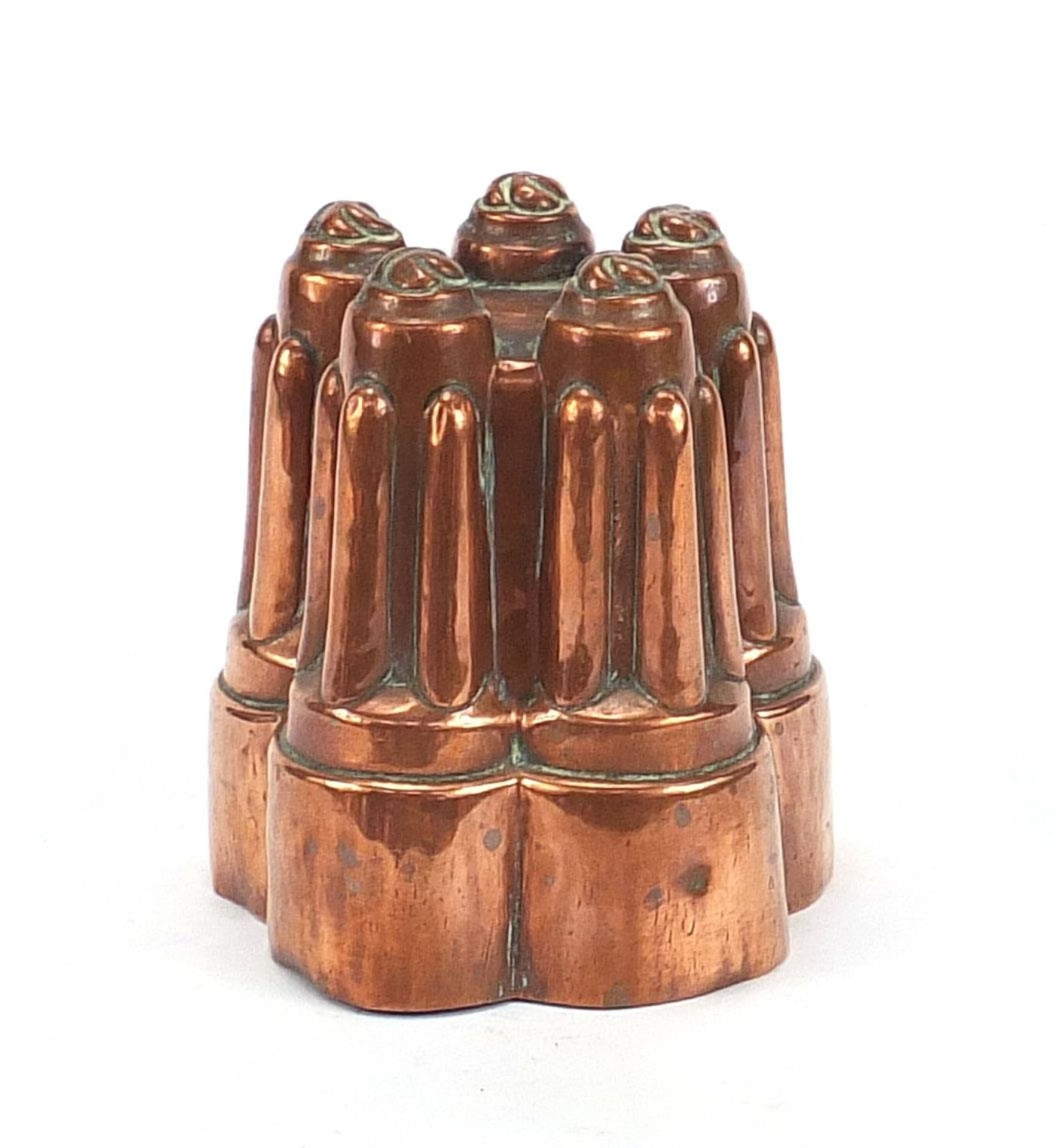 Benhan & Froud, Victorian copper jelly mould numbered 472, 10.5cm high :For Further Condition - Image 2 of 4