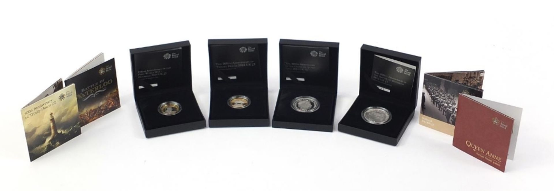 Four silver proof coins with cases and boxes comprising 200th Anniversary of the Battle of - Image 4 of 4