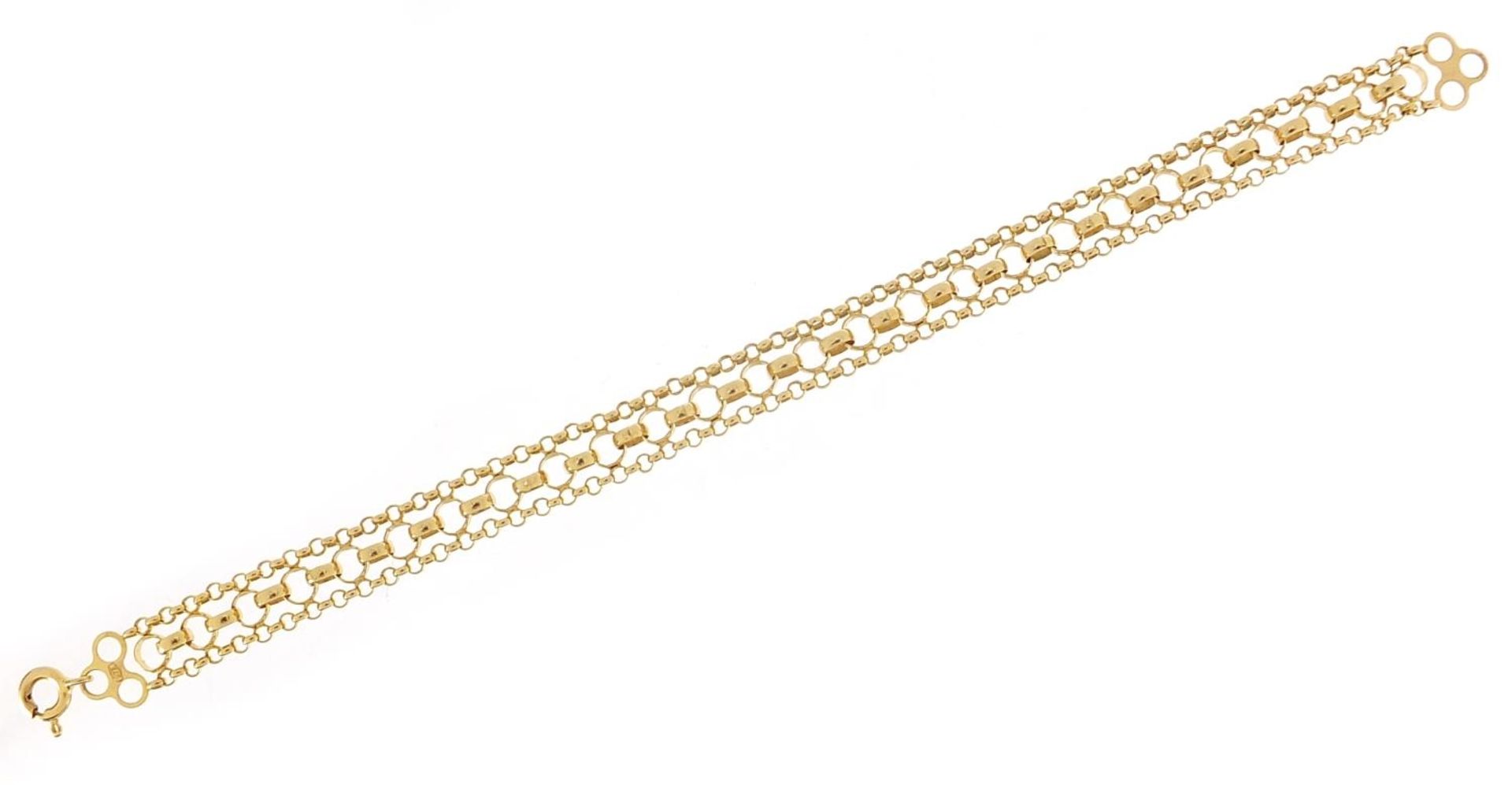 9ct gold multi link bracelet, 17cm in length, 6.0g :For Further Condition Reports Please Visit Our - Image 2 of 5