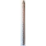 Brass mounted surveyor's level, 190.5cm in length :For Further Condition Reports Please Visit Our