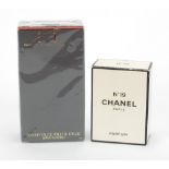 Two ladies perfumes comprising Chanel no. 19 and K Lagerfeld :For Further Condition Reports Please