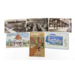Vintage postcards including Butlin's Holiday Camp and Wembley Exhibition 1924 :For Further Condition